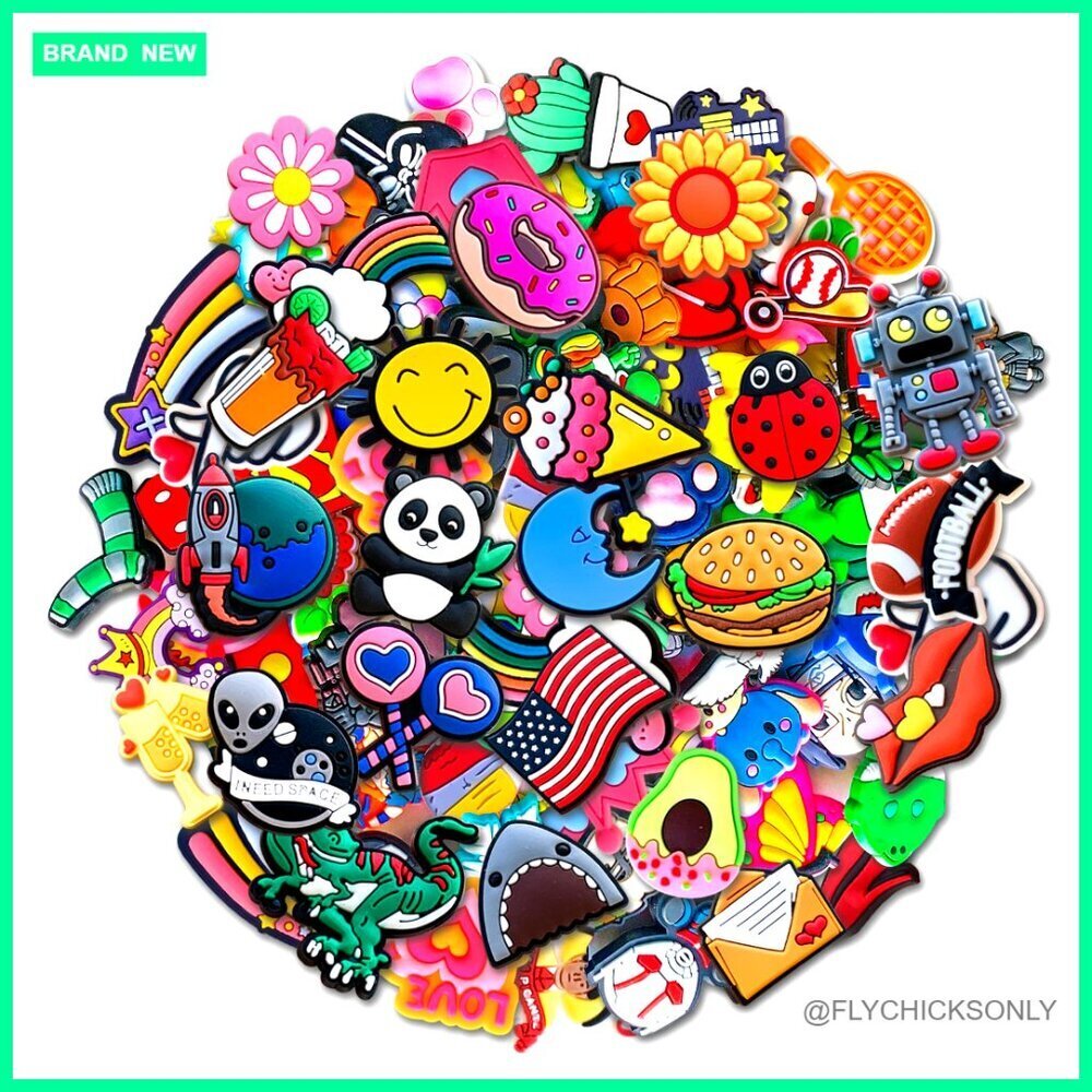 30PCS PVC Shoe Charms for Clog Decoration, Cute Cartoon Accessories